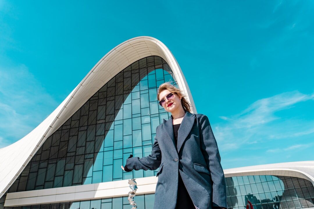 Studio portrait of a professional Belgian woman in business attire